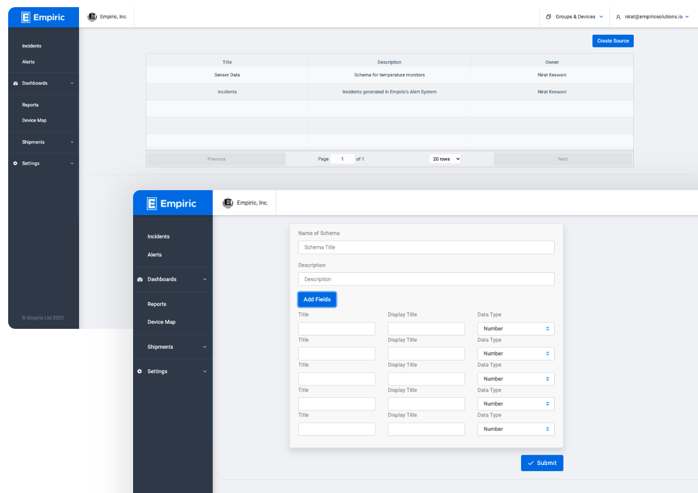 Empiric, Inc. | Smart sensor data platform